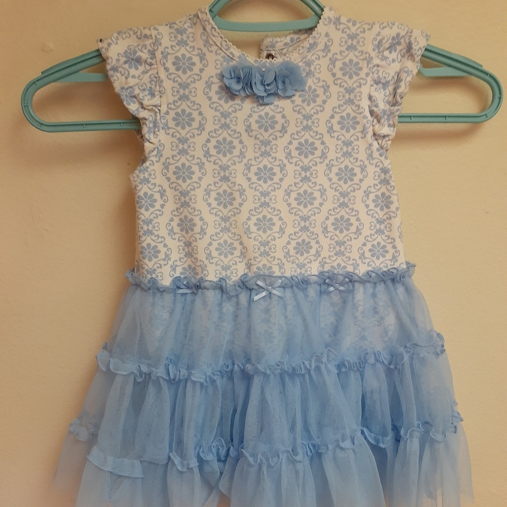 💥💥Little Me Blue and white Childs dress